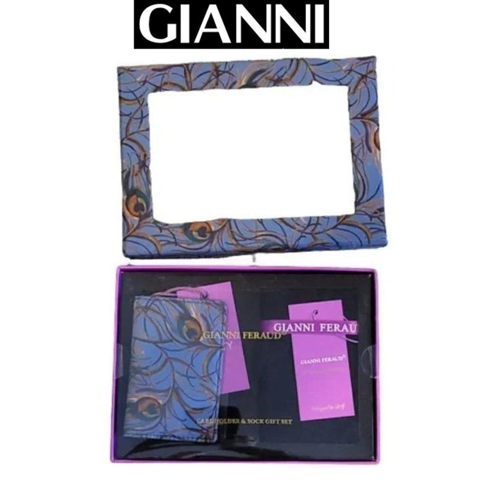 Gianni Feraud Cardholder & Socks Gift Set